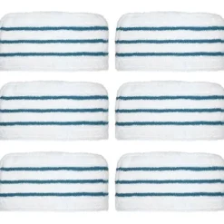 Discount 6-pack moppdynor ersättning för ångmopp SM1600, SM1610, SM1620, HSM13E1, HSMC1300FX tvättbar moppduk
