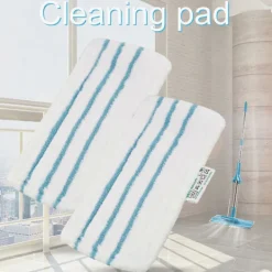 Online BRONZE 5-pack moppdynor för Black & Decker ångmopp FSM1610 FSM1630 Tvättbara och återanvändbara ersättningsmoppar [BR] white blue whiteblue