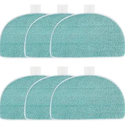 Online 6-pack moppdynor för Leifheit Clean Tenso Power 2.0 ångmopp, mikrofiber ångmopp ersättning, S