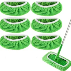 Sale 6-pack moppdynor refill för Sweeper Mop-Torra rengöringsdukar och våta moppdukar tvättbara för hushållsrengöring