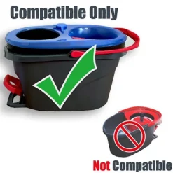 6-pack mopphuvuden, djuprengöring, maskintvättbara och enkla att byta ut för O 2-Tank Rinse Cle