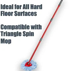 6-pack mopphuvuden, djuprengöring, maskintvättbara och enkla att byta ut för O 2-Tank Rinse Cle