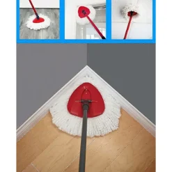 5-pack mopphuvuden, ersättningshuvud för roterande mopp, mopprefill kompatibel med Vileda triangulära roterande moppar, roterande mopprefill i mikrofiber | Fyndiq