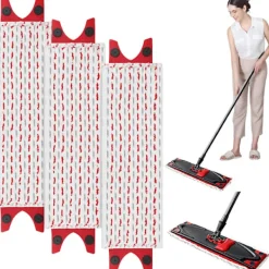 New 3-pack Mopprefill för Vileda Mikrofibermoppset, för Vileda Ultramax Mopp 2-i-1 Absorberande Refill(bt){KPO}