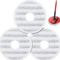 Hot 3-pack Mopprefiller för Vileda Spin and Clean Mopp - Tvättbara och Återanvändbara Mikrofibermopphuvuden