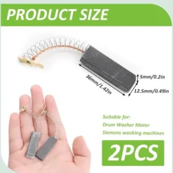 Sale 2-pack Motor Kolborstar för Bosch Siemens Tvättmaskin och Torktumlare Reservdelar kompatibla med Tvättmaskiner