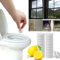 New other 20-pack Multifunktionella Effervescerande Tabletter Toalett- och Sprayrengörare Rengöringstabletter Fläckborttagning Hembadrumsverktyg