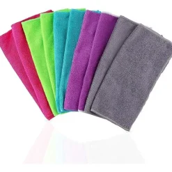 Clearance 10-pack multifunktionella mikrofiberdukar för polering, apparater, bilar, fönster, barer, kontor och mer