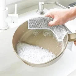 Clearance 10-pack Multipurpose Stålskursvampar, Repfria Skursvampar för Rengöring [ZHE]