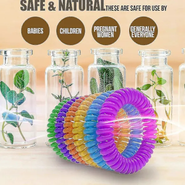 Discount 12-pack Myggavvisande Armband, Naturligt Insektsmedel Vattentätt Skadedjursbekämpningsband För Barn Vuxna Utomhus Camping Fiske Resor