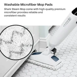 Outlet 2-pack Ångmopp Ersättningsdynor för Shark Ångmopp S1000 S1000A S1000C S1000WM S1001C Dammsugare Gray & White Gray & White