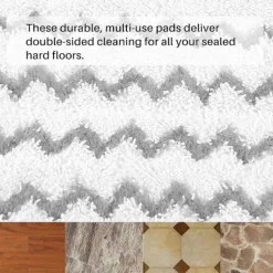 Outlet 2-pack Ångmopp Ersättningsdynor för Shark Ångmopp S1000 S1000A S1000C S1000WM S1001C Dammsugare Gray & White Gray & White