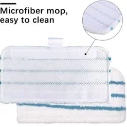 Outlet 2-pack Ångmoppdynor för flera ytor - Slitstarka rengöringsdynor i mikrofiber Ångrengöringstillbehör Tvättbart överdrag - Rektangulär