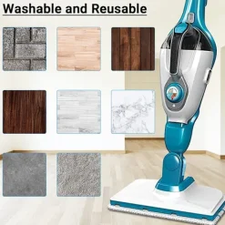 Outlet 2-pack Ångmoppdynor för flera ytor - Slitstarka rengöringsdynor i mikrofiber Ångrengöringstillbehör Tvättbart överdrag - Rektangulär