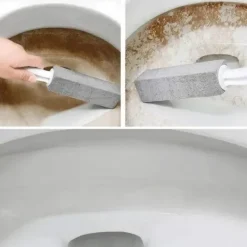 Clearance 2-pack pimpsten toalettborste, hårt vatten fläckborttagare [JUN]