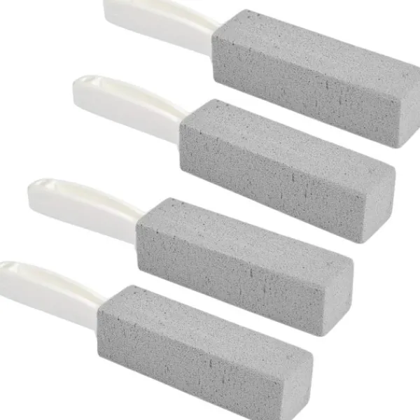 EDO MART 4-pack pimpsten toalettrengöring med handtag, ren sten köksbadrumsvask Hem