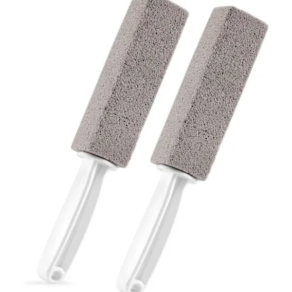 Online 2-pack pimpstensskrubbare tar bort hårda vattenringar, kalciumavlagringar och rost (grå)