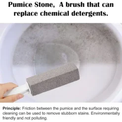 Online 2-pack pimpstensskrubbare tar bort hårda vattenringar, kalciumavlagringar och rost (grå)