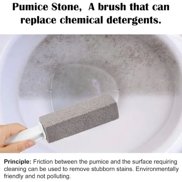 Online 2-pack pimpstensskrubbare tar bort hårda vattenringar, kalciumavlagringar och rost (grå)