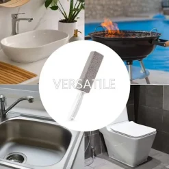 Online 2-pack pimpstensskrubbare tar bort hårda vattenringar, kalciumavlagringar och rost (grå)