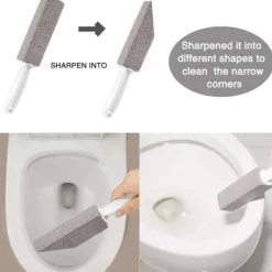 Online 2-pack pimpstensskrubbare tar bort hårda vattenringar, kalciumavlagringar och rost (grå)