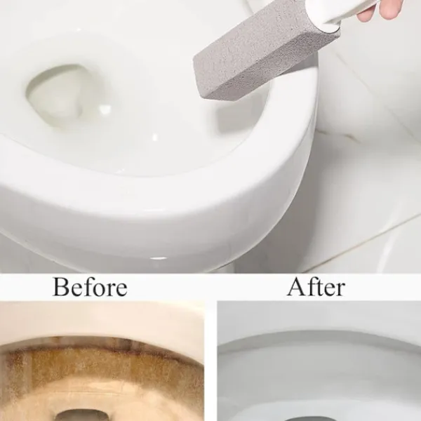 Online 2-pack pimpstensskrubbare tar bort hårda vattenringar, kalciumavlagringar och rost (grå)
