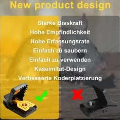 Clearance 8-pack Professional Mouse Traps – Reusable Plastic Traps for Kitchen, Bedroom and Home