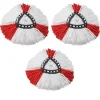 Online 3-pack (röd) av påfyllningsmopphuvud kompatibelt med Vileda-mopphuvud/Turbo-kompatibelt Vileda 2-i-1-mopp Turbo4 -