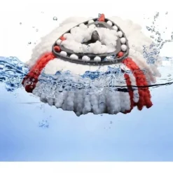 Online 3-pack (röd) av påfyllningsmopphuvud kompatibelt med Vileda-mopphuvud/Turbo-kompatibelt Vileda 2-i-1-mopp Turbo4 -