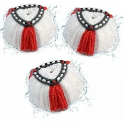 Online 3-pack (röd) av påfyllningsmopphuvud kompatibelt med Vileda-mopphuvud/Turbo-kompatibelt Vileda 2-i-1-mopp Turbo4 -