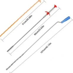 Best Heta säljare 6-pack rengörare för igensatta handfat, igensatt avlopp, hårfångare rengöringsverktyg för att rensa rör i kök, badrum, badkar, toalett.-Glad