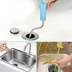 Best Heta säljare 6-pack rengörare för igensatta handfat, igensatt avlopp, hårfångare rengöringsverktyg för att rensa rör i kök, badrum, badkar, toalett.-Glad