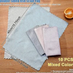 Sale 10-pack rengöringsdukar, mikrofiberrengöringsdukar, hushållsrengöringsduk för kök, tvättbara mikrofiberdukar, mångsidiga mikrofiberdukar 30 X 40 cm