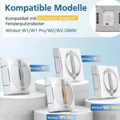 New 6-pack rengöringsdynor för Ecovacs Winbot W1 / W1 Pro / W2 / W2 Omni fönsterputsarrobotar, fönsterputsarrobot, tvättbar mi