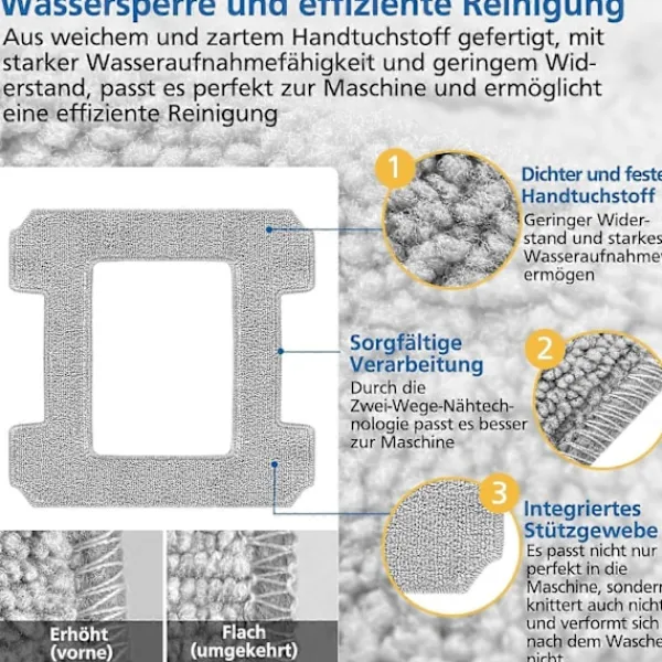 Discount 6-pack Rengöringsdynor för Ecovacs Winbot W1 / W1 Pro / W2 / W2 Omni Fönsterrengöringsrobotar, Fönsterrengöringsrobot, Tvättsbara Mikrofiberrengöringsdukar | Fyndiq