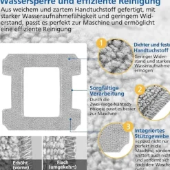 Hot DAO 6-pack rengöringspads för Ecovacs Winbot W1 / W1 Pro / W2 / W2 Omni fönsterputsarrobotar, fönsterputsarrobot, tvättbar mikrofiberrengöring [DB]