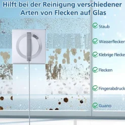 Best 6-pack rengöringspads för Ecovacs Winbot W1 / W1 Pro / W2 / W2 Omni fönsterputsrobotar, fönsterputsrobot, tvättbar mikrofiberrengöring