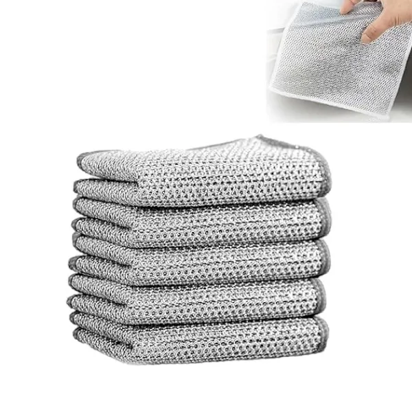 Hot 10-pack Repfria Disktrasor i Stålull för Rengöring{ROG}