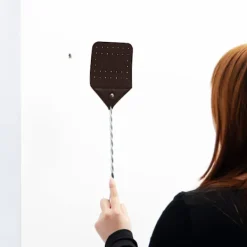 Sale 2-pack robust flugsmälla i läder - flugsmälla för tunga arbeten med hållbart metallhandtag, 17,5 tum rustik flugsmälla för flugor, bin och mer (choklad) | Fyndiq