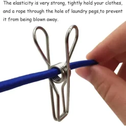 Discount OCEAN 70-pack Rostfria Klädnypor för Strumpor och Kläder - Dail