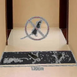 Discount 4-pack råttsäkra stora självhäftande mattor, svarta, osynliga musfällor