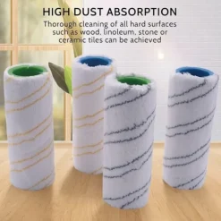 8-pack rullar kompatibla med Kärcher FC7 FC5 FC3 FC3D elektrisk golvrengörare 2.055-007.0 / 2.055-006.0 Grå Gul_ryy