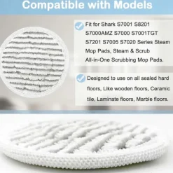 Sale 12-pack S7001 Ersättningsmoppdynor för Shark S7001 S8201 S7000AMZ S7000 S7001T S7005 S7020 Serien Ångmoppdynor, Ånga och Skrubb A