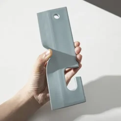 Hot 2-pack silikon duschskrapa med hängkrok för duschglasdörr Fönsterrengöringsspegel Tvätttorkare-max