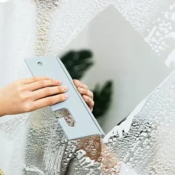 Hot 2-pack silikon duschskrapa med hängkrok för duschglasdörr Fönsterrengöringsspegel Tvätttorkare-max