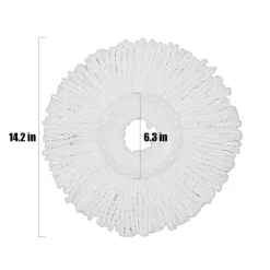 Clearance 6-pack snurrmoppe ersättningshuvuden kompatibla med standardstorlek S