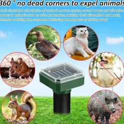 Clearance 4-pack solardriven mullvadsavvisare, ultraljudsavvisare för möss och råttor, ultraljudsmössavvisare för