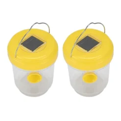 Online 2-pack Solcellsdriven getingfälla för utomhusbruk, getingfångare med ljus för bålgetingar, getingar, bin