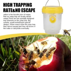 Online 2-pack Solcellsdriven getingfälla för utomhusbruk, getingfångare med ljus för bålgetingar, getingar, bin