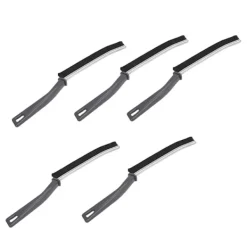 New 5-pack Spaltborste med hårda borst - Multifunktionell fogrengörare för döda hörn, fönster, kakel, golv, kök, badrum, dusch och handfat